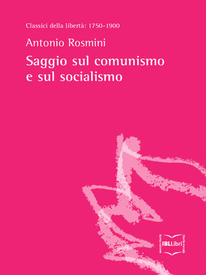 cover image of Saggio sul comunismo e sul socialismo
